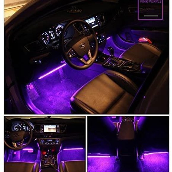 RGB Car LED Light Strips Sound Activated Remote - Picture 6 of 11